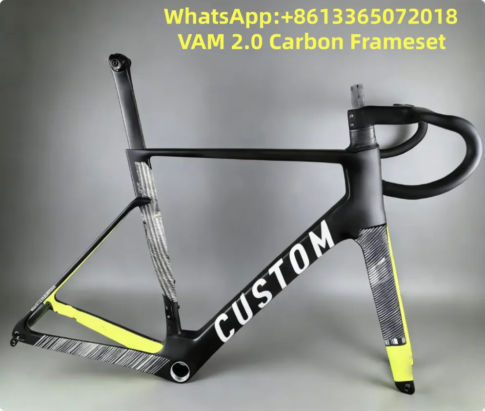 2025 VAM 2.0 Carbon-Rennrad-Rahmenset mit Scheibenbremse, Lenker und 50MM Laufradsatz XDB DPD