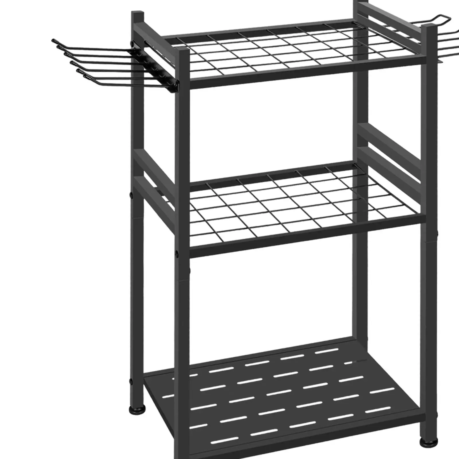 สวนเครื่องมือOrganizer Space Saving Stableผู้ถือเครื่องมือเหล็กคาร์บอนYardเครื่องมือสําหรับไม้กวาดพลั่วRake Hoeยาวเครื่องมือ