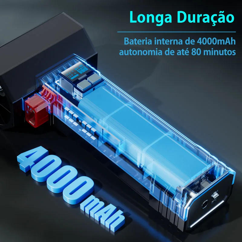 منفاخ أوراق كهربائي لاسلكي للغاية للفناء ، مجفف توربو للسيارات ، مروحة إعصار توربو ، دفع فوري ، 4 سرعتان ، 64