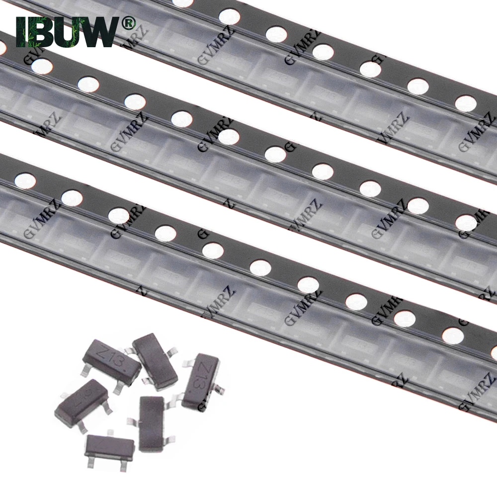 BZX84 Series Zener Diode SMD Type Assorted Voltage 3V–27V Surface Mount Electronic Component