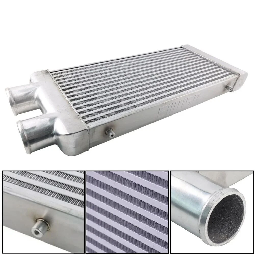 

3'' I/O 600 x 300 x 76 Same Side Mount Turbo Intercooler Aluminum Plate Radiator Kit