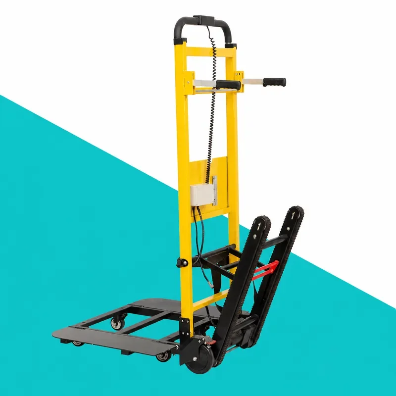 Electric Stair Climbing Hand Truck with Lithium Battery Rechargeable Crawler for Moving Heavy Loads Up and Down Stairs Large