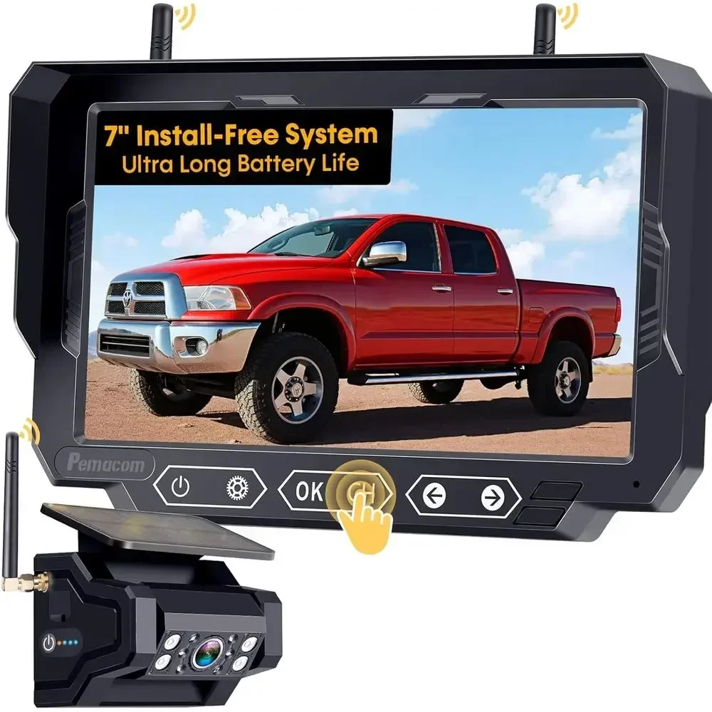 1080P HD Wireless Backup Camera: 1-Min Magnetic Easy Install No Wiring 7