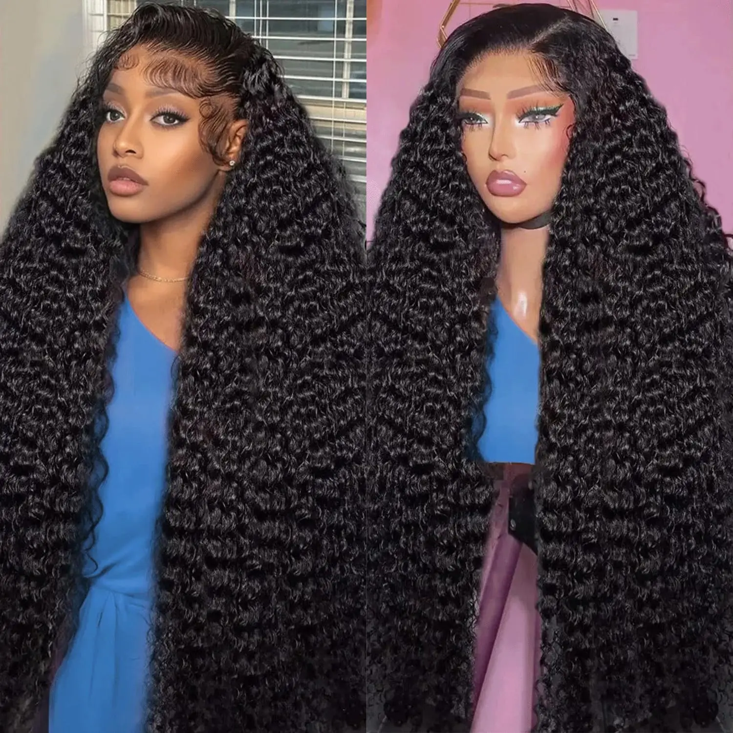 

13×6 Loose Deep Wave Wig HD Lace Frontal Wigs Pre Plucked Glueless 13X6 HD Lace Human Hair Wigs Deep Wave 4x4 Closure Wig