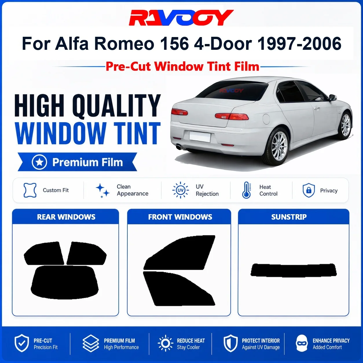pelicula-de-privacidade-para-janelas-dianteiras-e-traseiras-pre-cortada-premium-para-alfa-romeo-156-4-portas-1997-2006-com-rejeicao-de-calor-uv