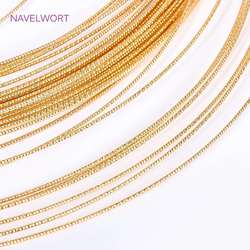18K pozłacany półtwardy drut miedziany do wyrobu biżuterii, wysokiej jakości Twist Batch Flower Hard Thread DIY Jewelry Material — zdjęcie 5