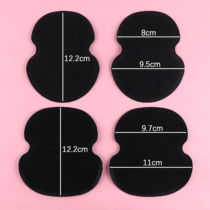 5/10/25 Pairs Disposable Underarm Sweat Pads Cotton Armpit Sweat Shields Black Anti-Sweat Absorbent Underarm Guards Stickers