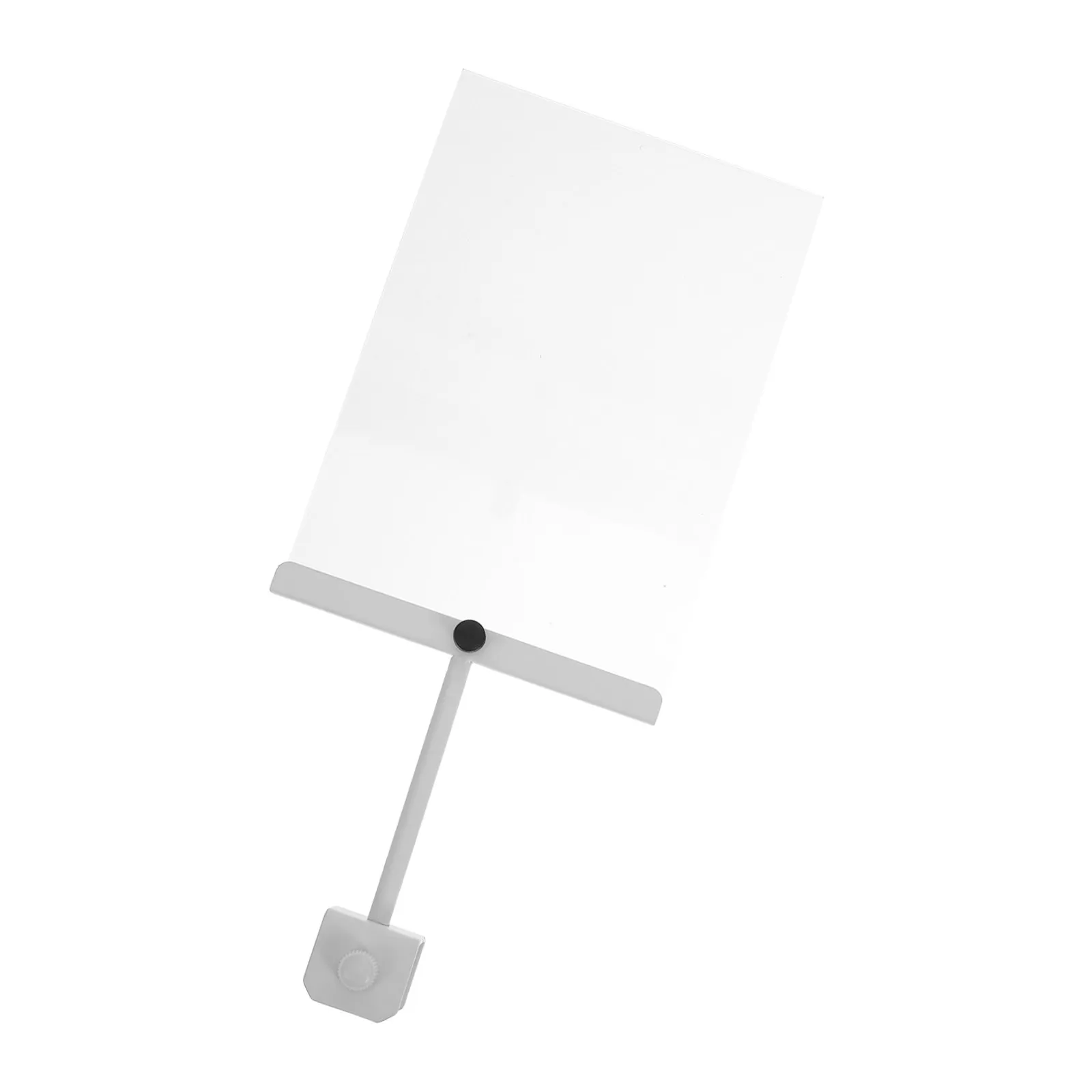 

Aluminum Alloy Store Display Sign Holder Clip Blank Acrylic Rotating Sign Tag Clip Office Clothing Rack Card Holder Supermarket