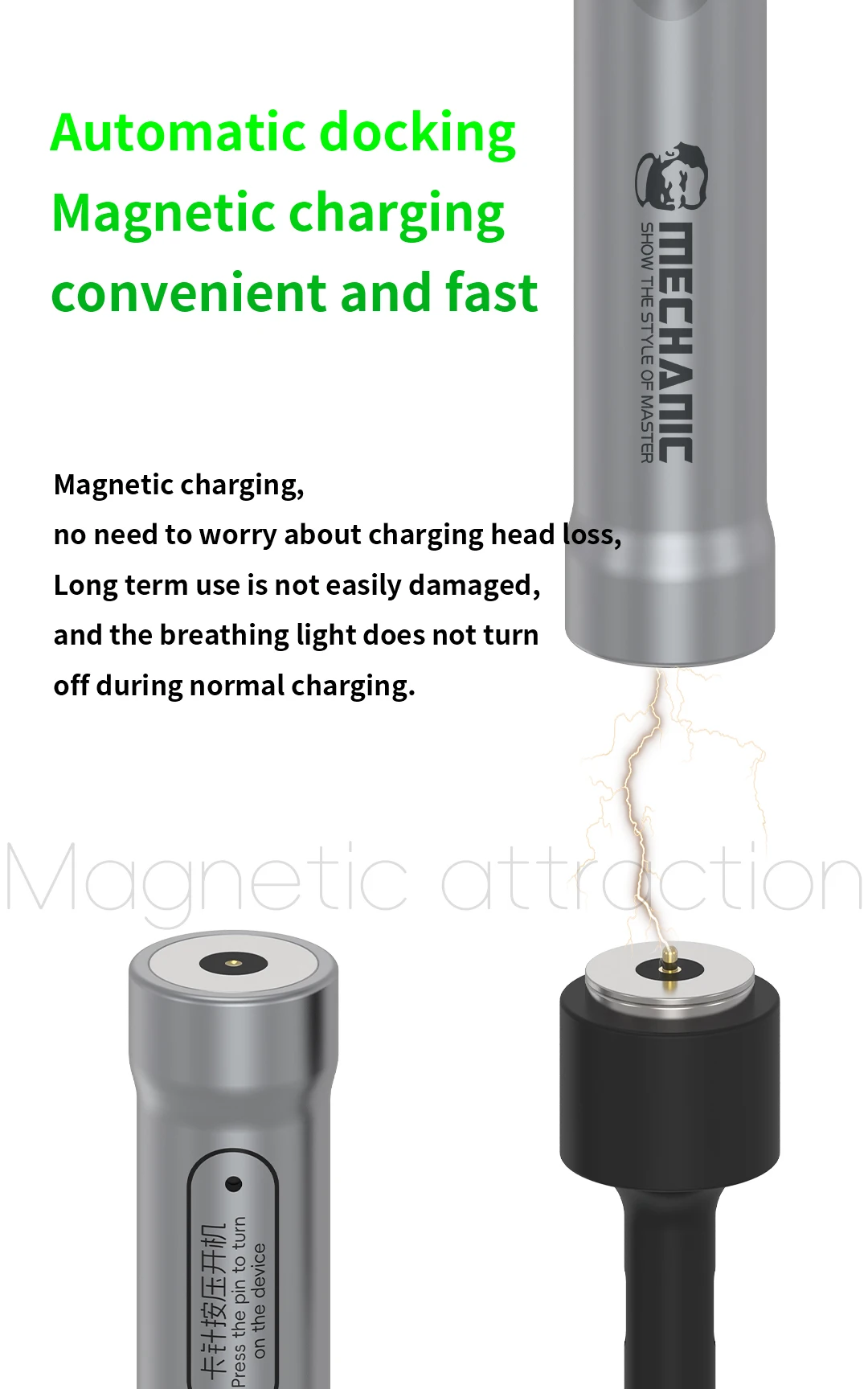 ميكانيكي سورين واحد LED إصلاح سكين سبائك الألومنيوم مع مستشعر الاهتزاز ضوء التنفس للهاتف PCB أداة إصلاح اللوحة الأم