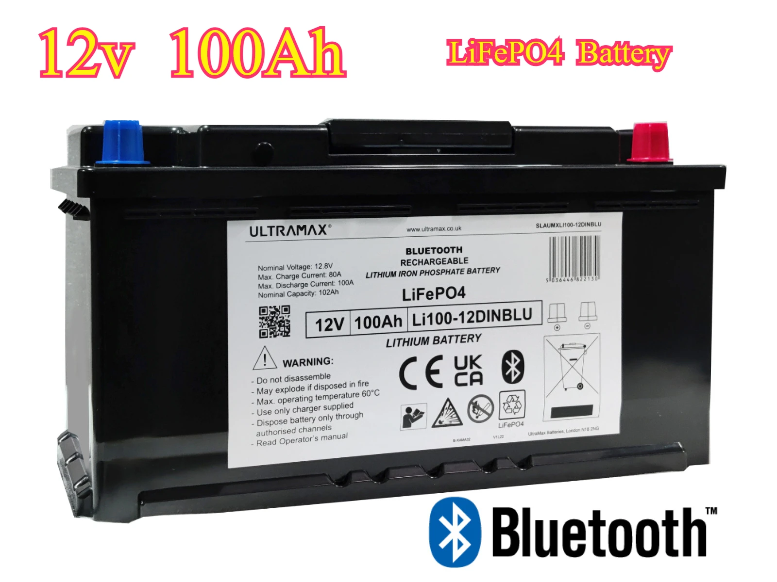 12V 100Ah Sealed Lead Acid - AGM - VRLA REPLACEMENT LITHIUM LiFePO4 LIPO BATTERY