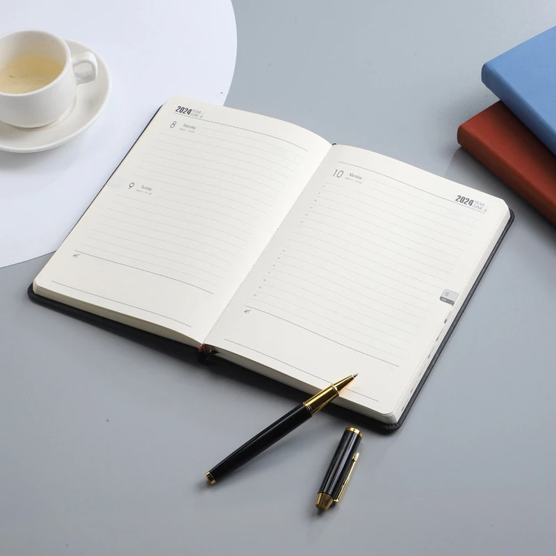 2024 A5 Engelse Schema Planner Elastische Band Notebook Strap Notebook Notebook