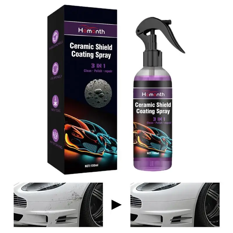 

100ml Coating For Cars Nano Car Coating Spray Ceramic Vehicle Paint Protection Shine Polish Hydrophobic Paint Sealant Detail Wax