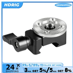 HDRIG NATO Clamp Clip With ARRI Rosette M6 Thread Mount for Camera Cage Handle Grip Aluminum