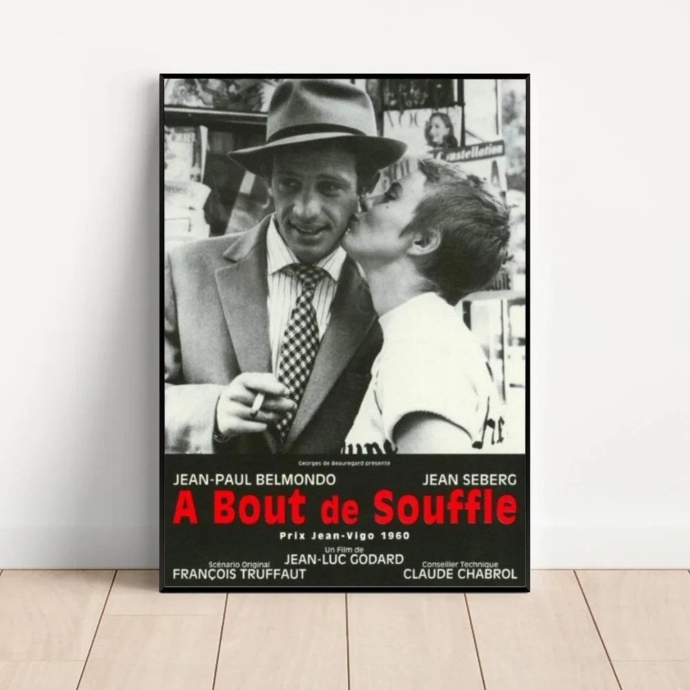 French Jean-Luc Godard Movie Poster Kraft Club Bar Paper Vintage Poster Wall Art Painting Bedroom Study Stickers