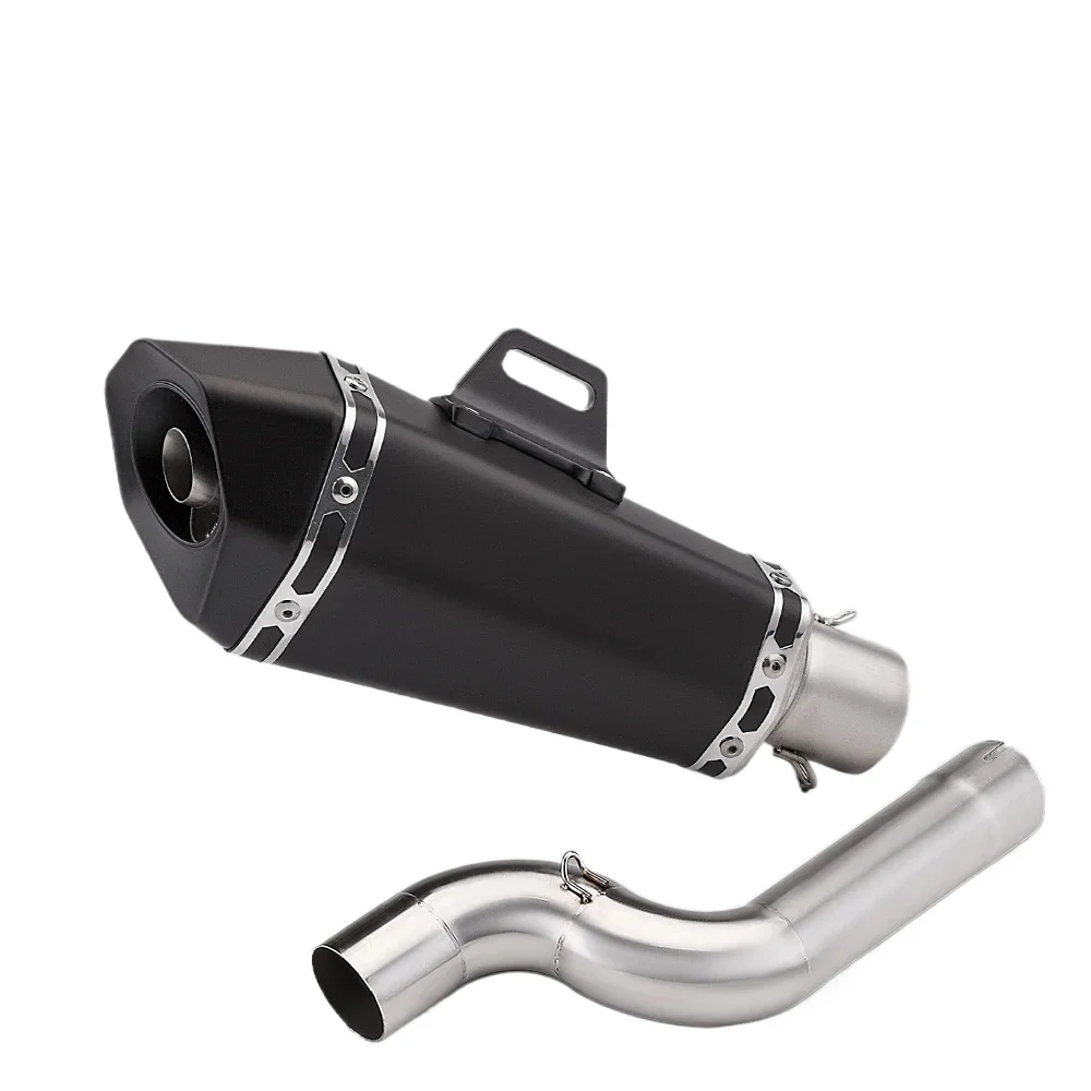 For BWM F900R F900XR 2020-2025 F 900 F900 R / XR Escape 51MM Slip-On Motorcycle Exhaust System Mid Link Pipe Muffler Tips