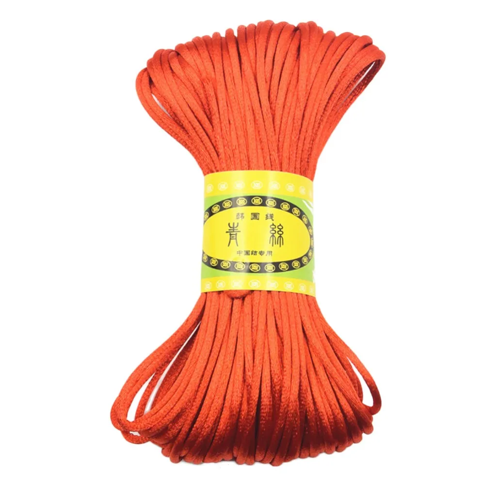 1.0/1.5/2.0mm Morbido Raso Di Seta Intrecciato Macrame - Foto 2