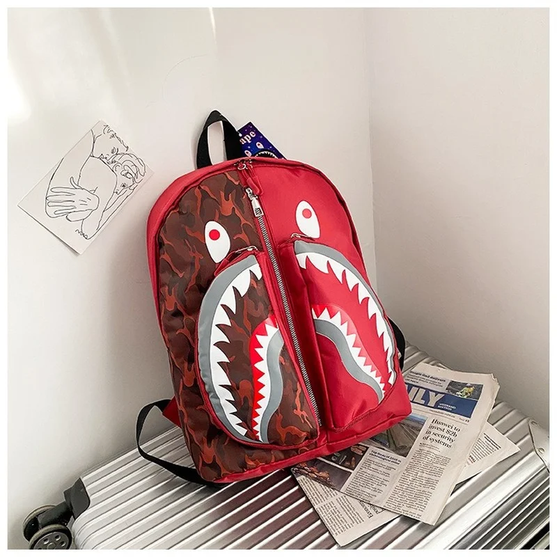 New Shark printing School Bags zaino per bambini per ragazzi adolescenti ragazze zaino da viaggio per il tempo libero zaini da donna mochilas escolar