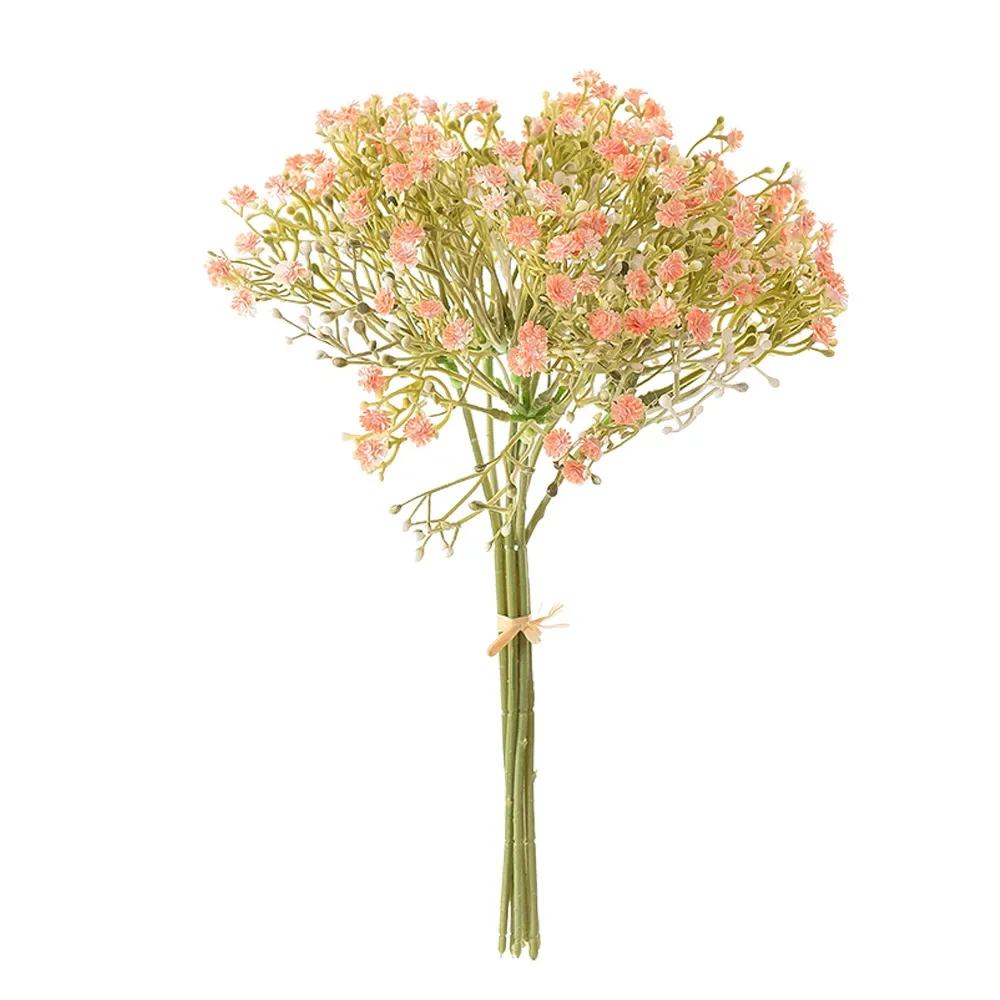 

7 Heads Gypsophila Artificial Bouquet Latex Baby's Breath Flower Bridal Bouquet for Event Wedding Party Decoration Home Decor