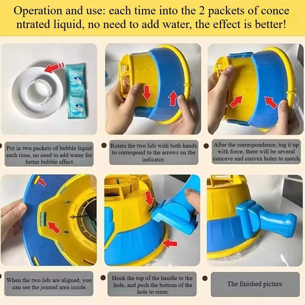 آلة فقاعة الرياح المحمولة المحمولة فقاعة مستمرة الإبداعية آلة فقاعة تفاعلية مسامية هدية للأطفال #6