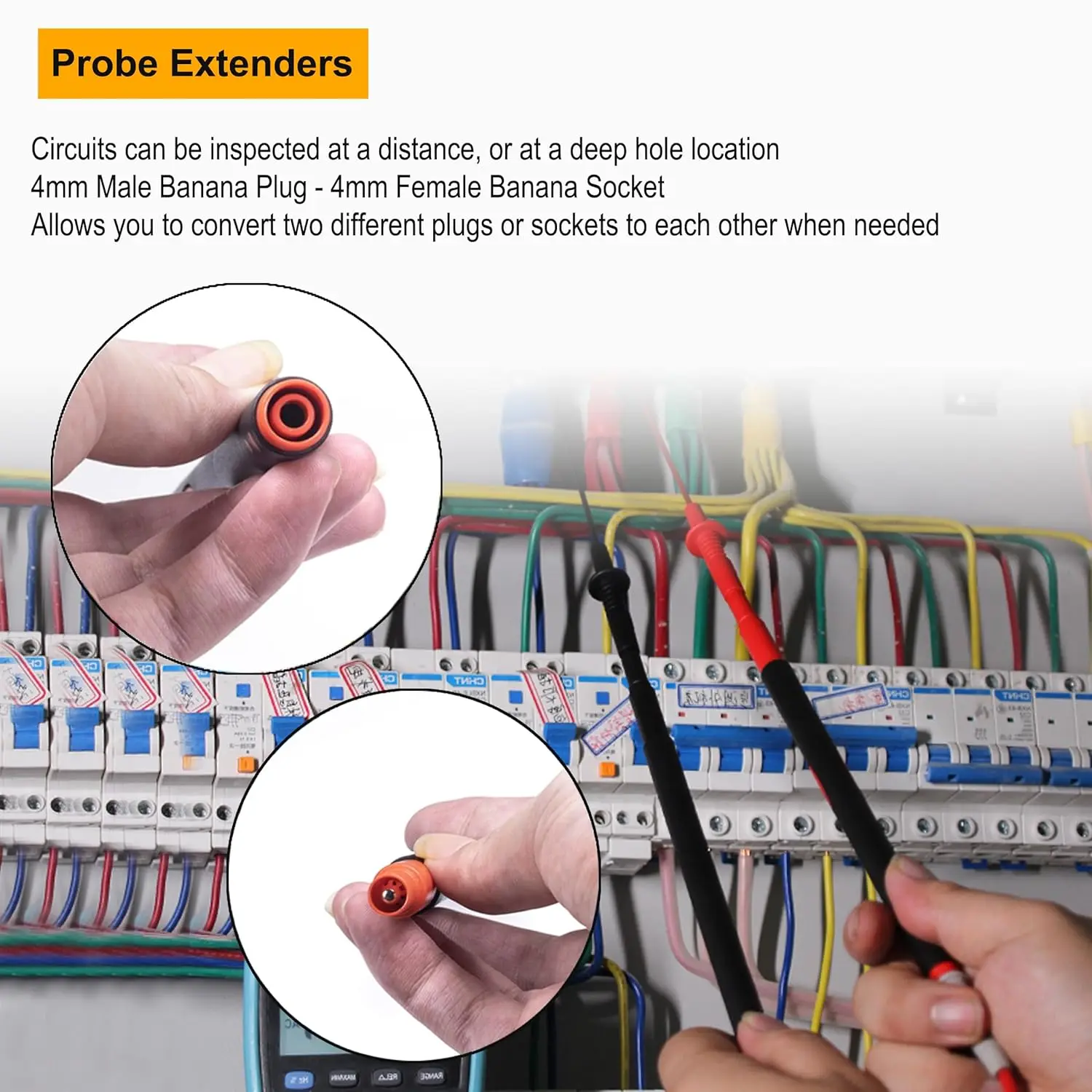 ZIBOO TP280 Test Probe Extenders Replace Compatible with L210 Probe Light and Extender Kit Use of TP1 TP2 TP4 TP220 TP175 TP74