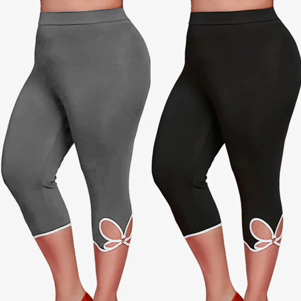 Women Plus Size Black Sports Leggings New Big Size High Elastic Slim Hollow Out Leggings Pants For Fat Girl Gym Fitness Jeggings