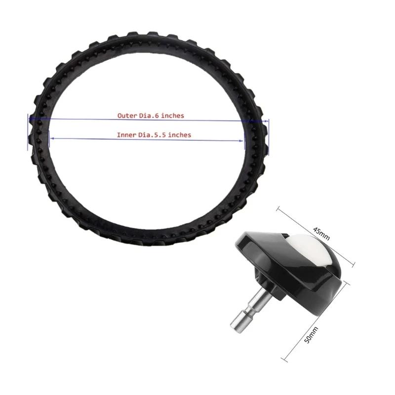 M2EE Lốp Cao Su Bộ Bánh Xe Máy Hút Bụi Thay Thế Một Phần Bánh Xe Phụ Kiện Lốp Chống Mòn Bộ Hoàn Hảo Cho Các Dòng Máy 8 9