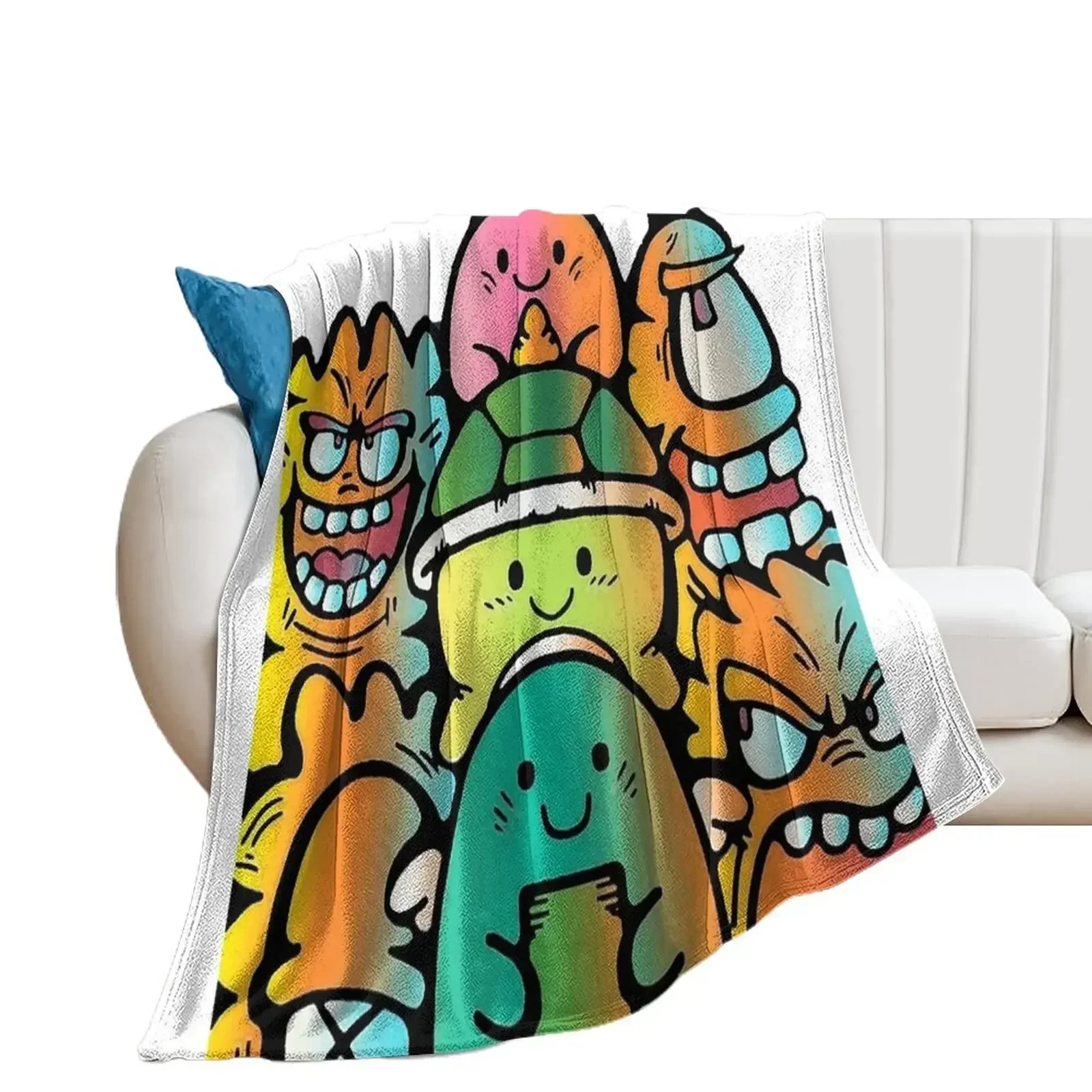 

Doodle Art Throw Blanket valentine gift ideas sofa bed Decoratives Blankets