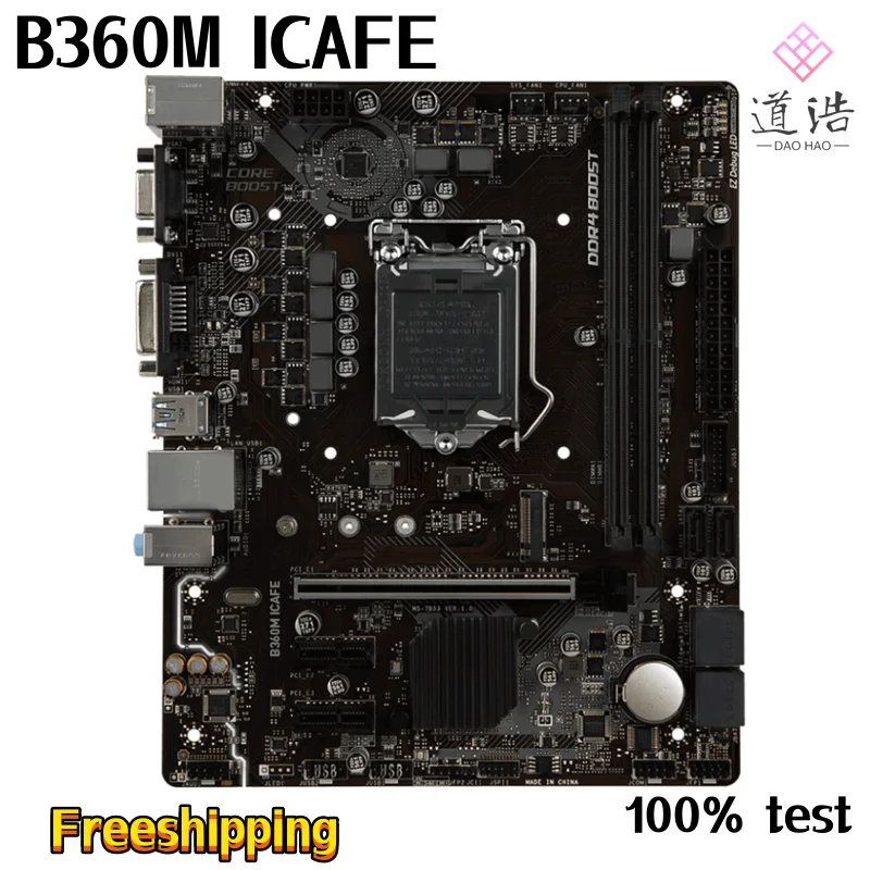 

Материнская плата для B360M ICAFE 32 Гб M.2 LGA 1151 DDR4 Micro ATX B360, материнская плата 100% протестирована, полностью работает