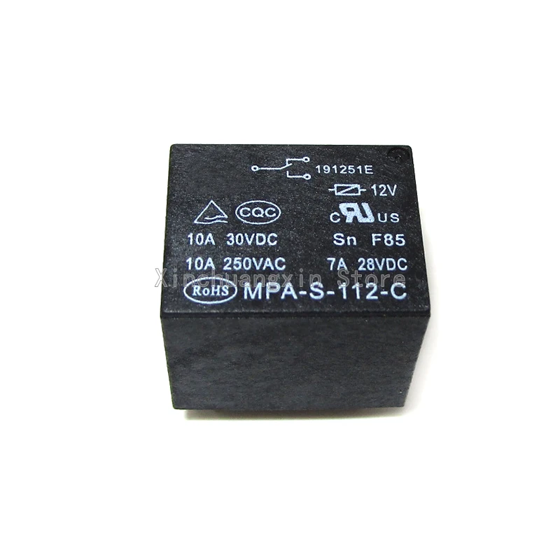 MPA-S-105-A 105-C MPA-S-112-C 112-A MPA-S-124-A 124-C 4/5 Pin 10A5V 12VDC 24V Power Home Appliance Relay T73