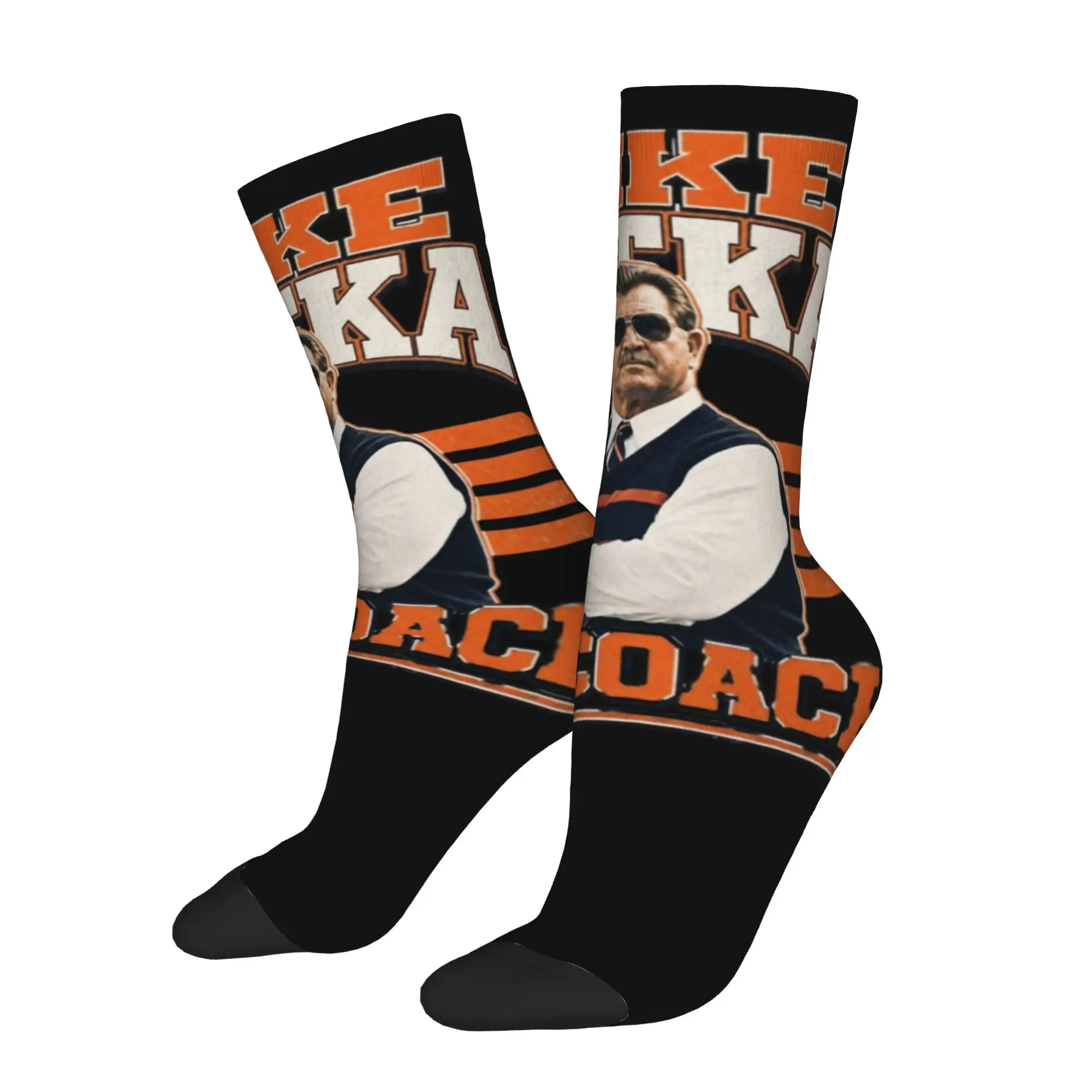 Mike Ditka Football Legend Vintage Socks Men's Women's Polyester Socks Crazy Spring Summer Autumn Winter Middle Tube Socks Gift