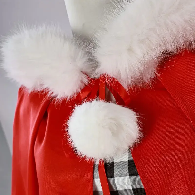 메리 신디 코스프레 의상 빨간 망토 여성용 크리스마스 드레스 양말 산타 케이프 성인 크리스마스 선물 ir;l5