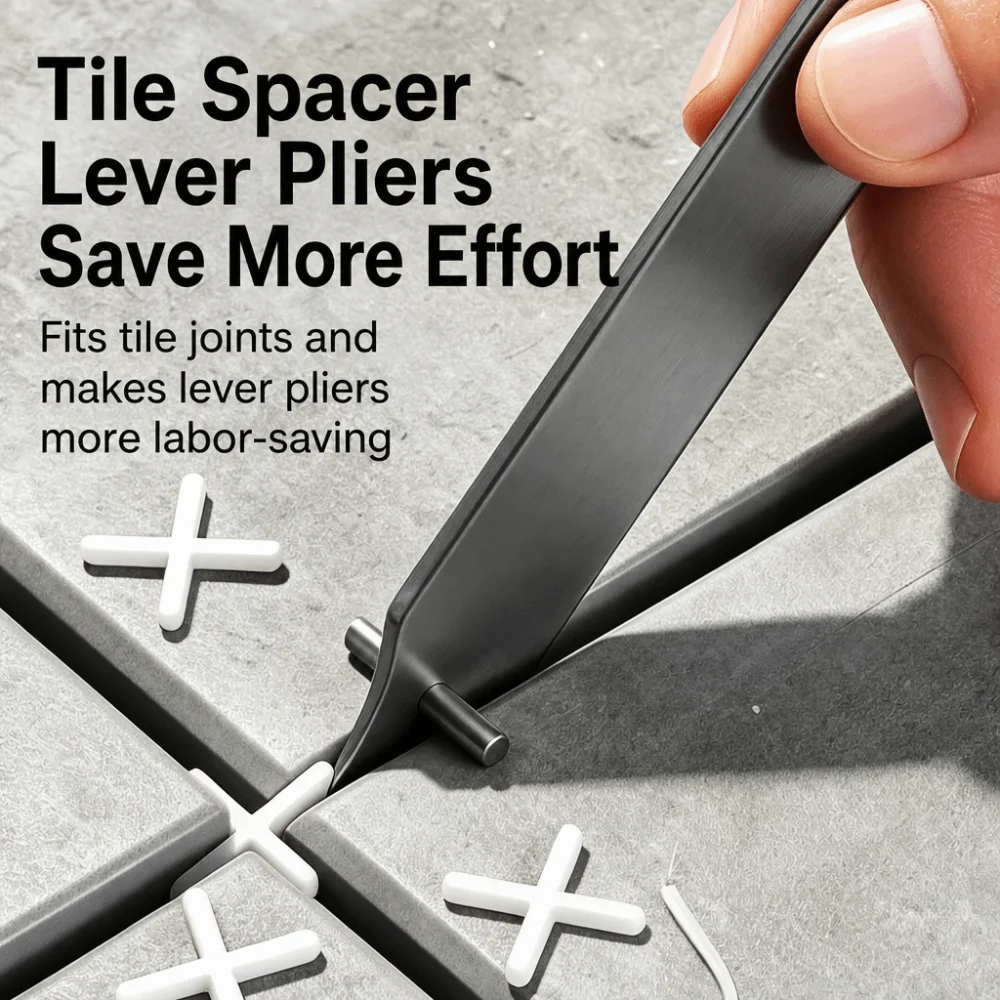 Double Head Grout Removal Pliers Ultra Thin Tip Thickened Fastener Extract Pliers Sharp Edge Scratch Free Tile Clip Remover