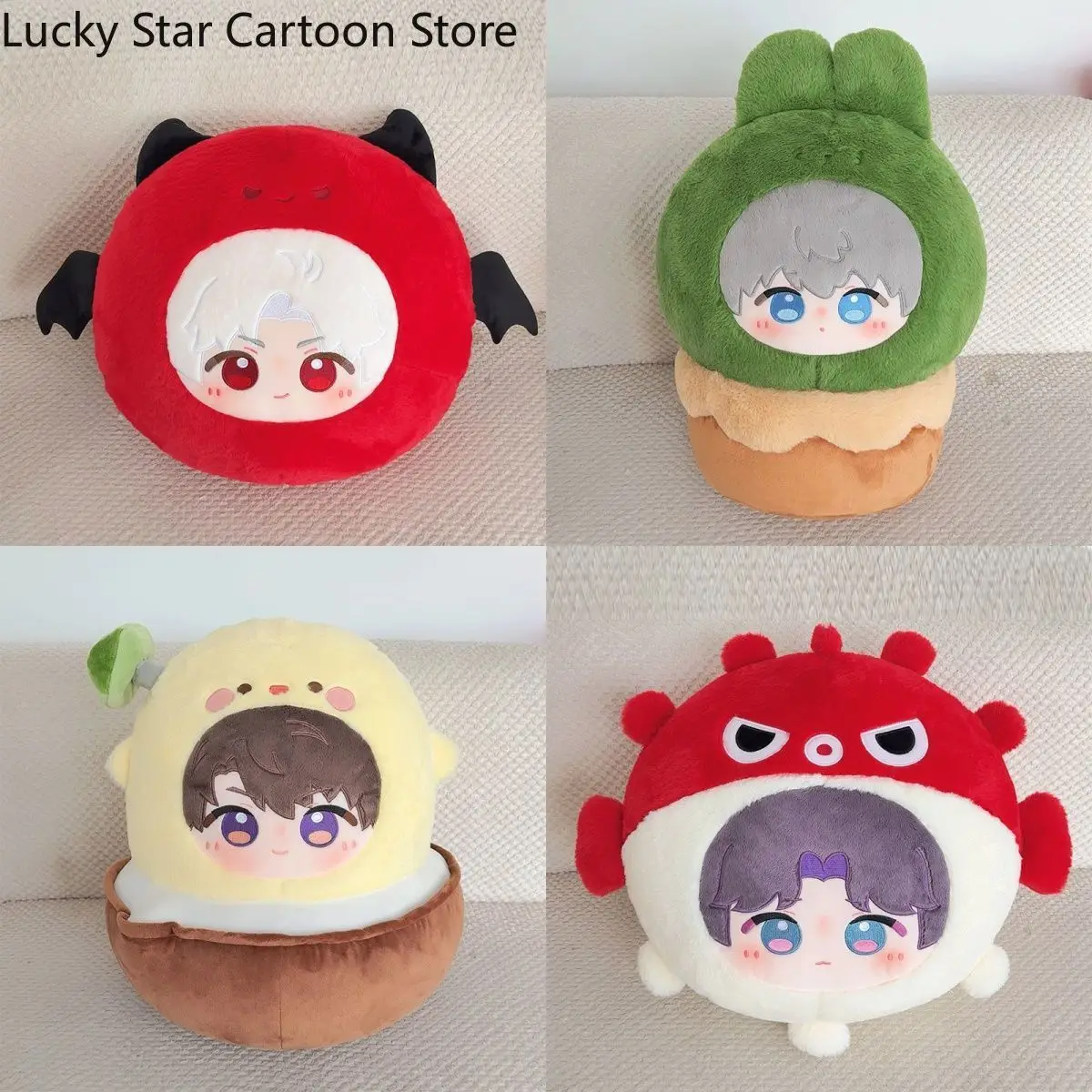 

Cosplay Anime Love and Deepspace Caleb Sylus Xavier Zayne Rafayel Puppet Throw Pillow Sofa Cushions Plushies Student Nap Pillow