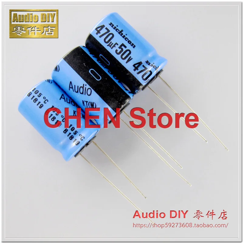 Imagem -02 - Nichicon kt Audio 50v470uf 12.5x20 mm Capacitor Eletrolítico para Freqüência de Áudio 470uf 50v 105 Graus 470uf 50v 10 Peças