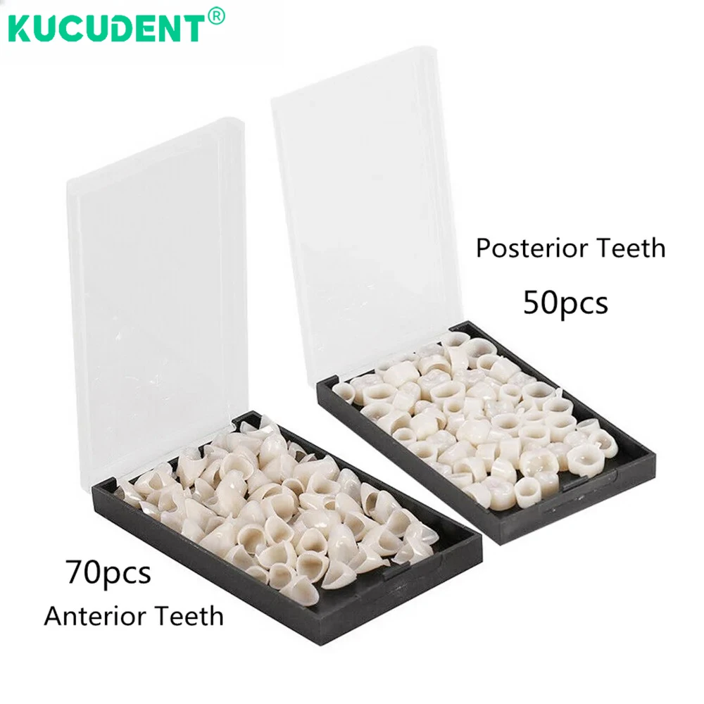 1 صندوق الأسنان طقم التاج المؤقت الأمامي الأمامي المولي الخلفي قشرة الأسنان للأطفال العناية بالفم تبييض الأسنان أدوات طب الأسنان