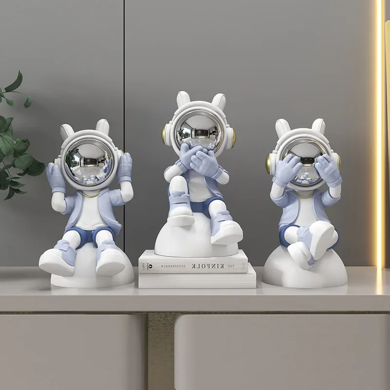 

Креативная скульптура космонавта, космического человека, подставка для книг, настольное ремесленное украшение для дома, гостиной, винного шкафа, офисного кабинета, украшения