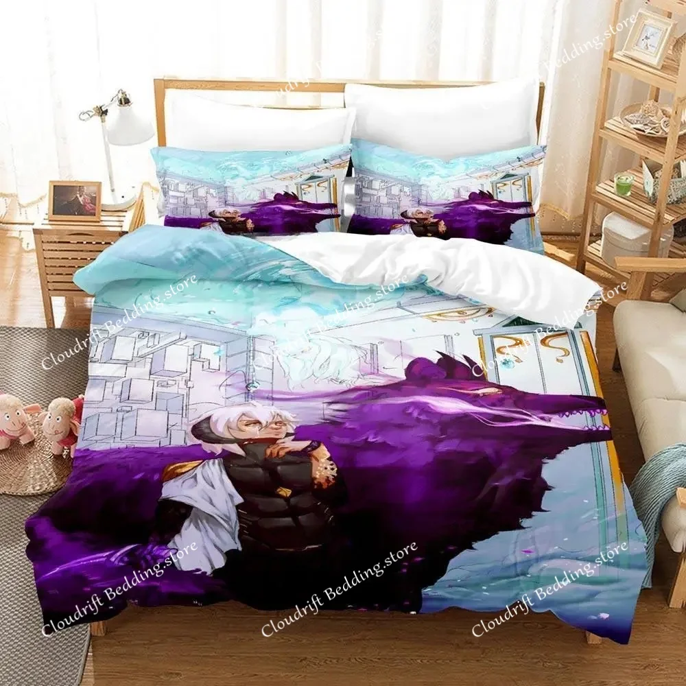 New The Beginning After The End Bedding Set Single Twin Full Queen King Size Bed Set Adult Kid Bedroom Duvetcover Sets Anime Bed