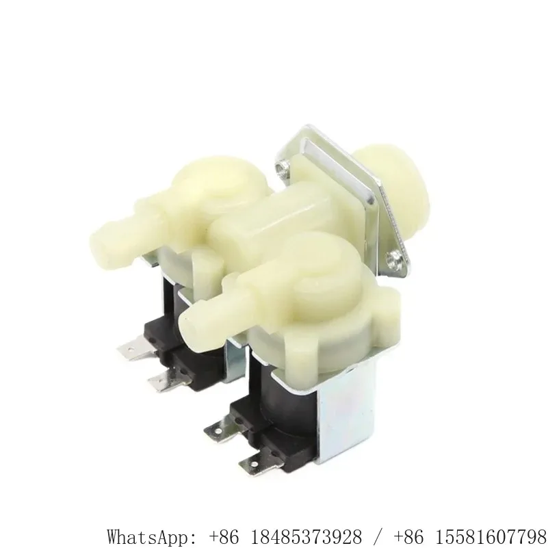 one in two out double way solenoid valve washing machine normally closed water inlet valve DC12V AC220