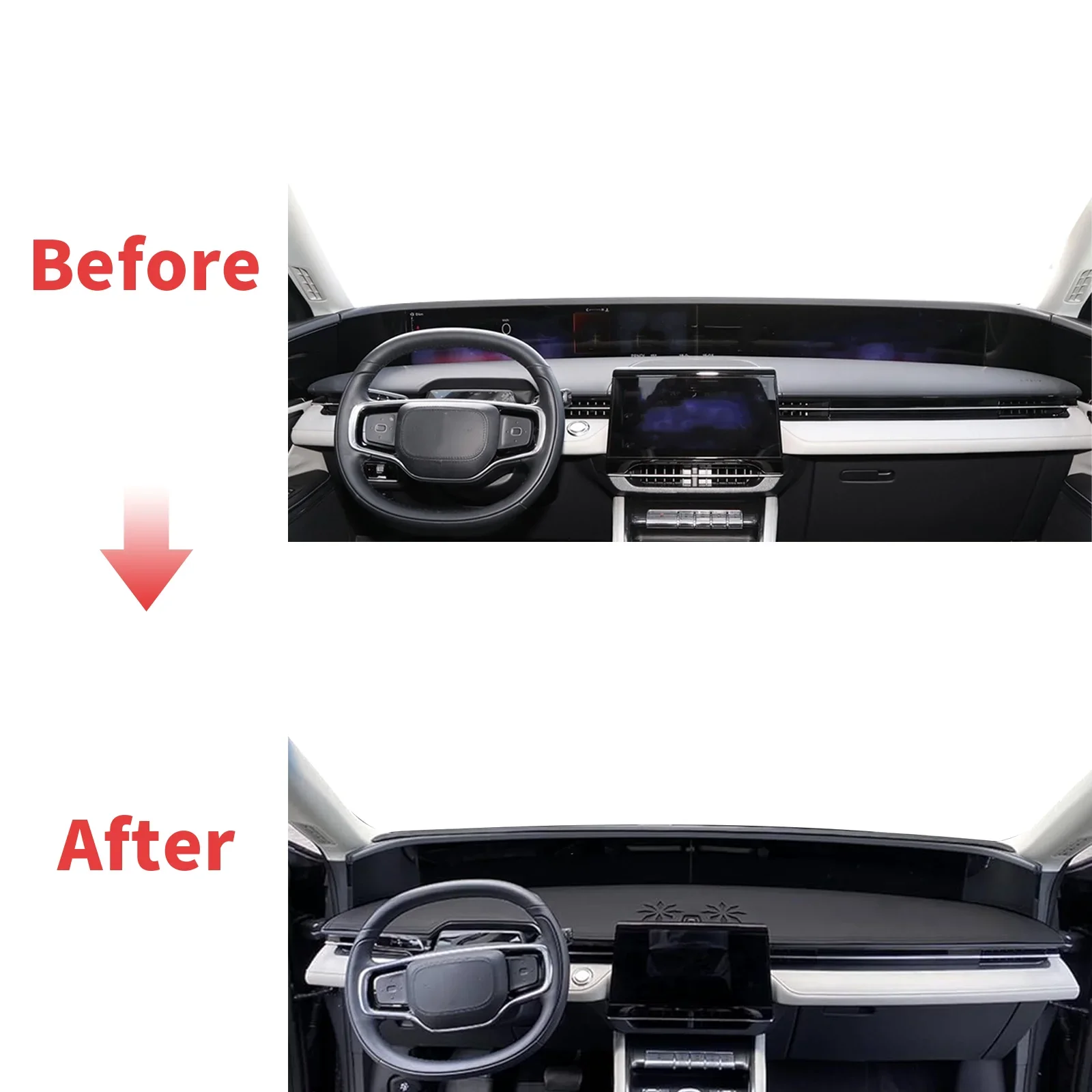 يصلح لينكولن نوتيلوس 2024 2025 2026 LHD اكسسوارات السيارات واقية السجاد داشمات غطاء لوحة القيادة وسادة داشمات ظلة