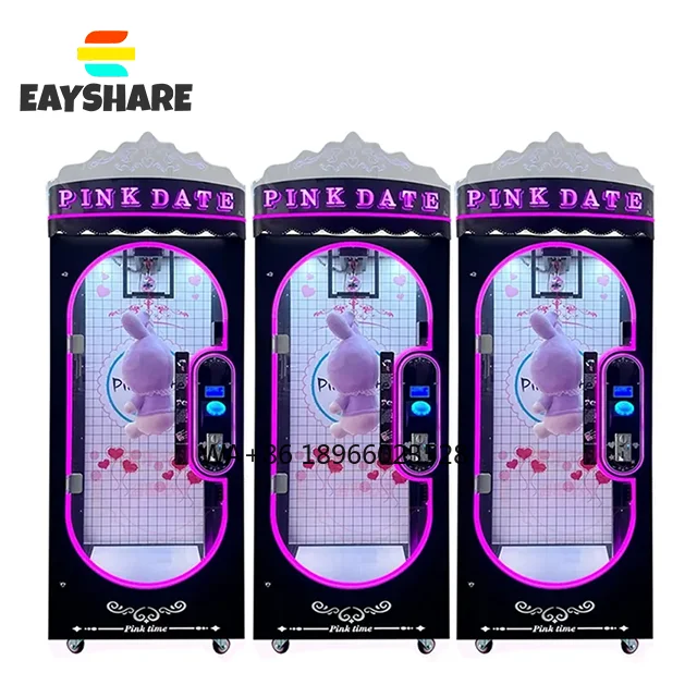 Fabrikpreis Pink Claw Scissors Machine Factory Direct Commercial Equipment Single Coin Gift Machine