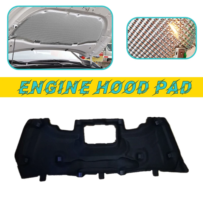 Car Engine Hood Pad For Ford Kuga Escape C520 MK 2 ST-Line 2013-2019 Heat Insulation Cotton Fireproof Covers Sound Accessories