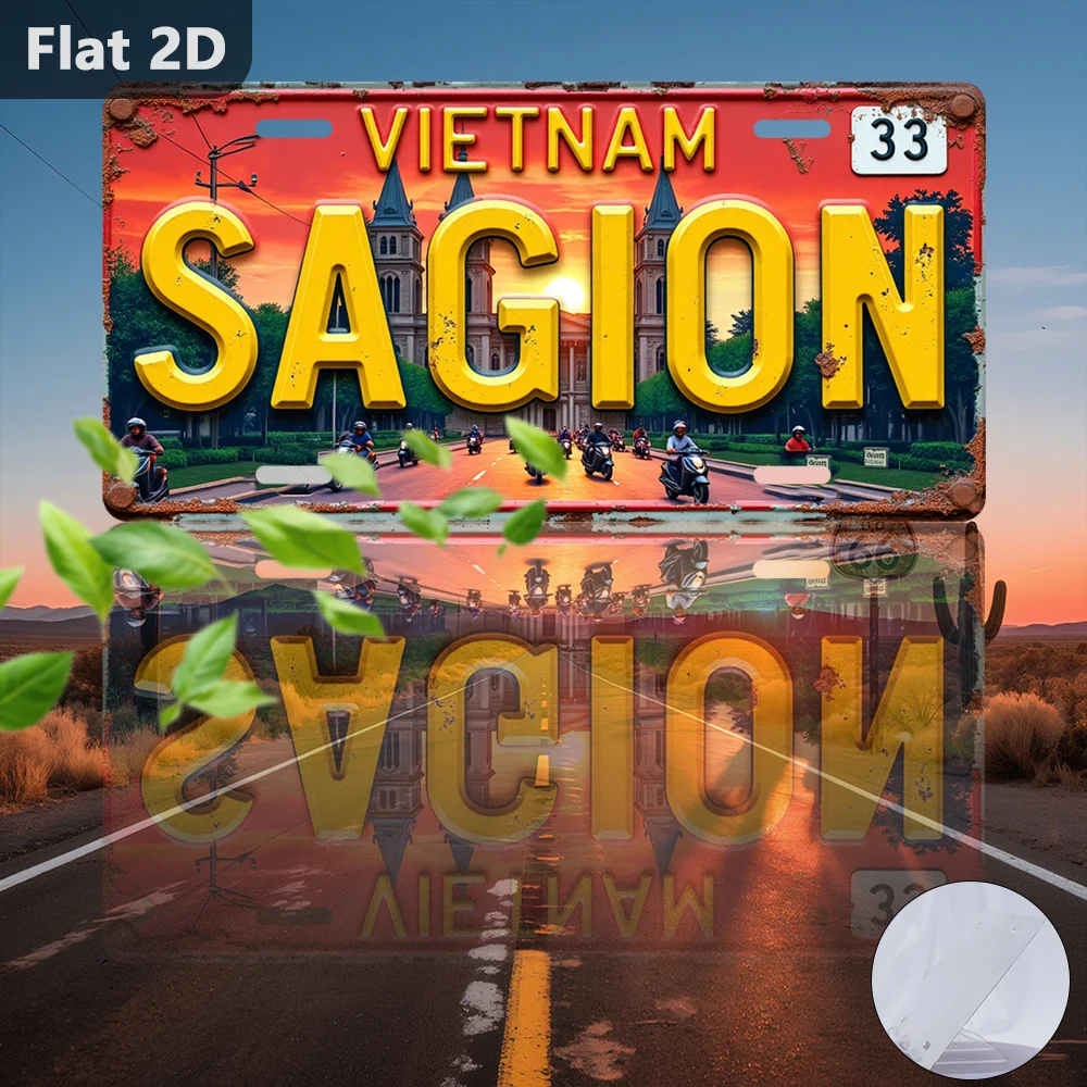 2D-Flachposter, 1 Stück – Saig – Home Decor Vietnam Bewertung und Preis