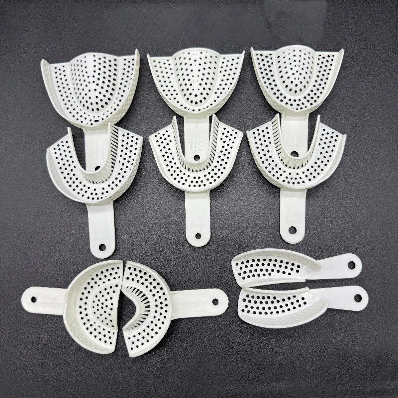 AG 2Pcs/Set Dental products Dental Plastic Tray Without Mesh Dentist Tools Dentistry Lab Material Teeth Holder