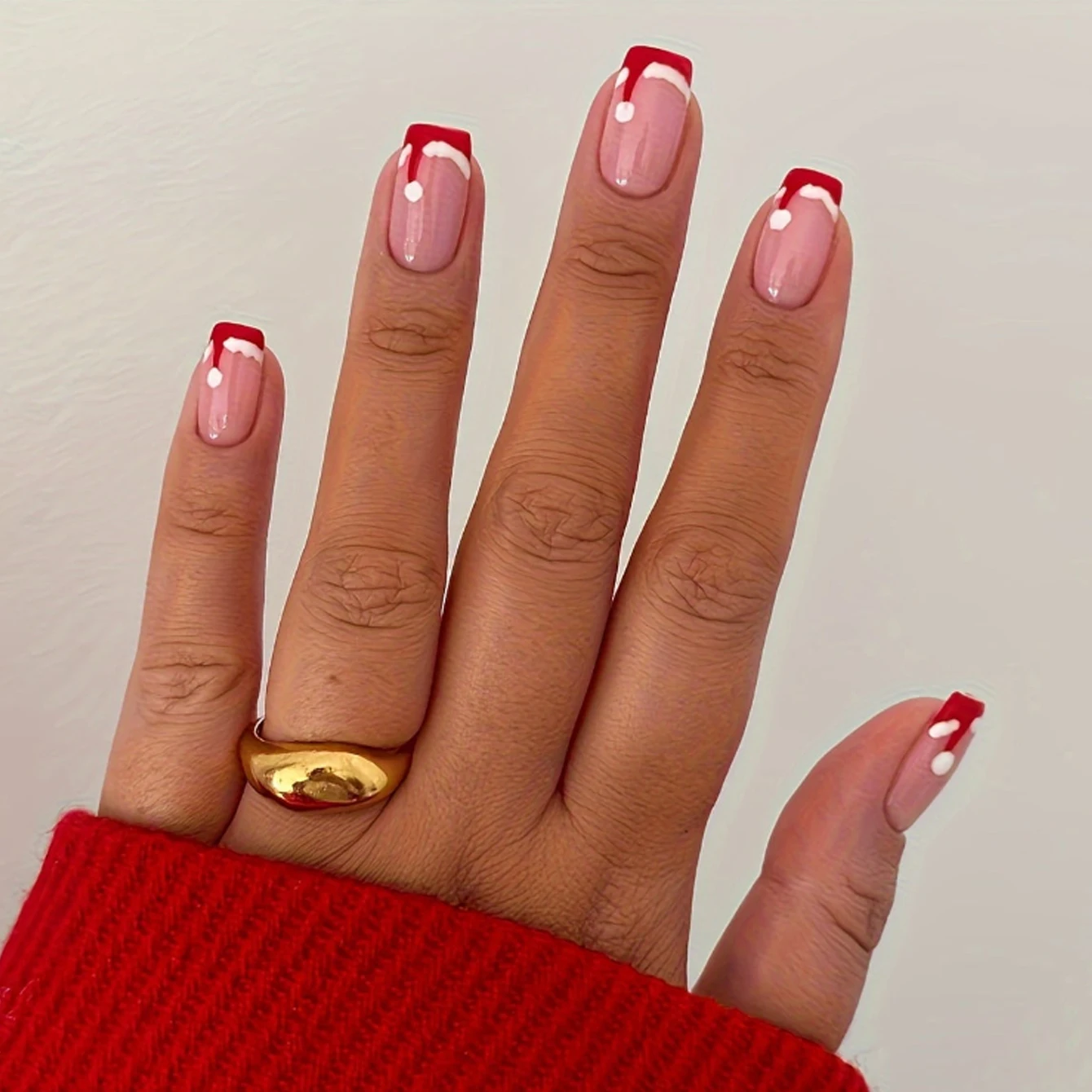 24 Stück: Verschönern Sie Ihren Look mit weißen, französischen, kurzen, quadratischen Kunstnägeln, 1 Stück Nagelfeile & 1 Stück Nagelkleber-Aufkleber-Set. – Detail 28