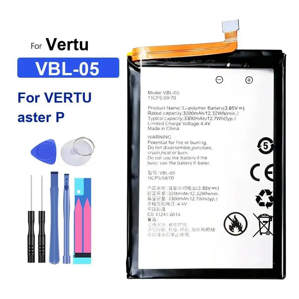 

For Vertu Aster P Vbl-05 Reliable Replacement Mobile Phone Battery 3300Mah