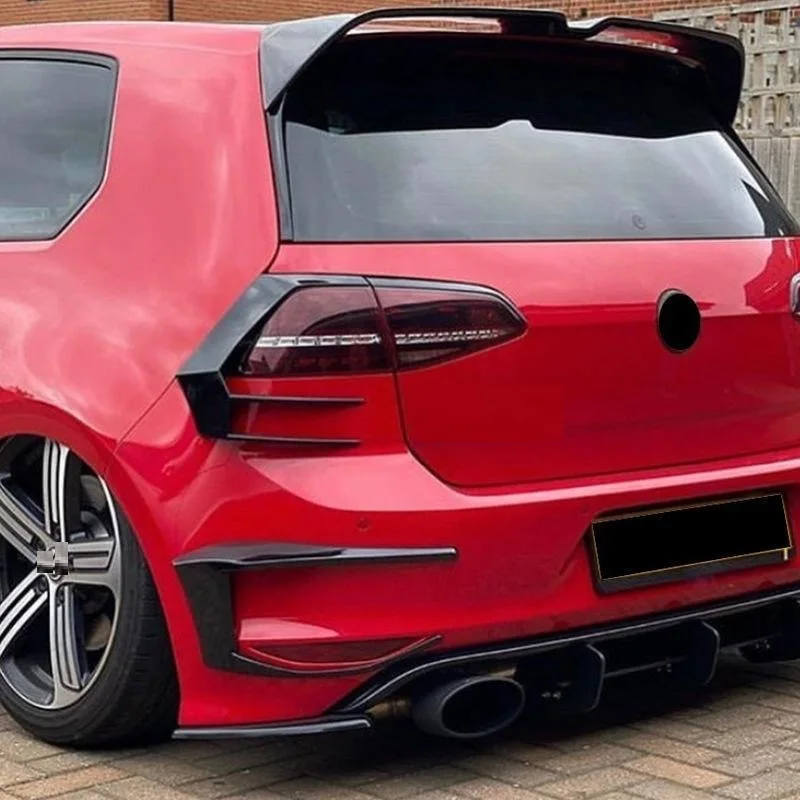 

For Volkswagen VW Golf 7 GTI R GTD Mk7 2012-2015 Rear Bumper Side Air Vent Trim Fog Light Cover Strip Tail Lamp Frame Spoiler