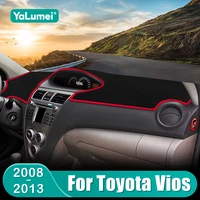 Para Toyota Vios 2008 2009 2010 2011 2012 2013 salpicadero de coche cubierta parasol instrumento escritorio almohadilla antideslizante Accesorios