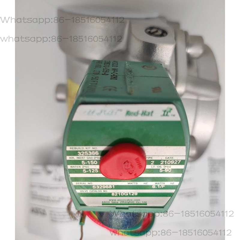 Two Position Two Pass Normally Closed Air Water Solenoid Valve 8210G29 220AC
