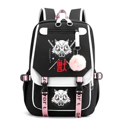 New Anime Inosuke Backpack School Large Capacity Rucksack Inosuke Zipper Backpack Men's and Women's Laptop Backpacks