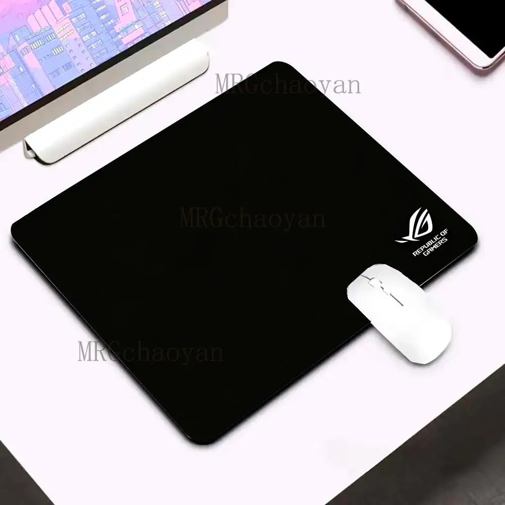 Hot ROG Gaming Mouse Pad Compact Small Portable MousePad for PC Laptop Desktop Desk Mat Game & Office Rubber Anti-Slip Mats